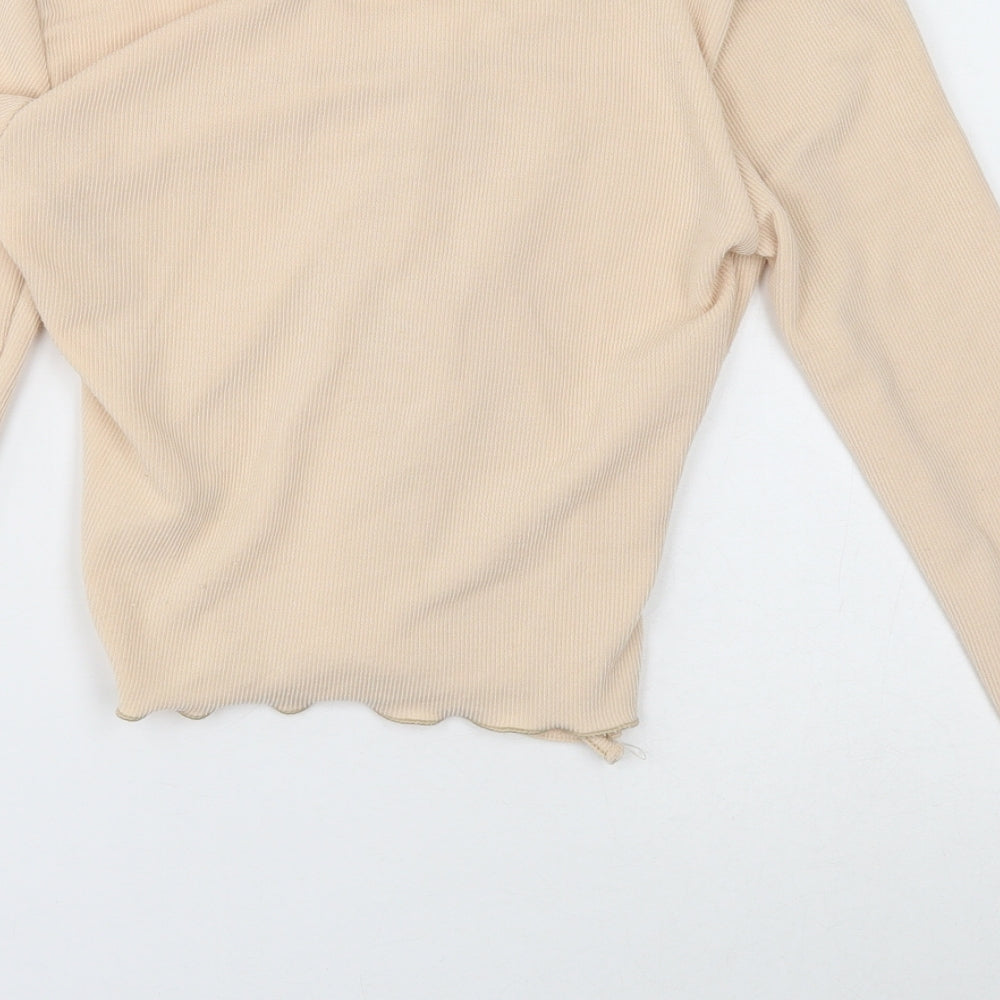 Womens UK Size M ASOS Beige Pullover Jumper