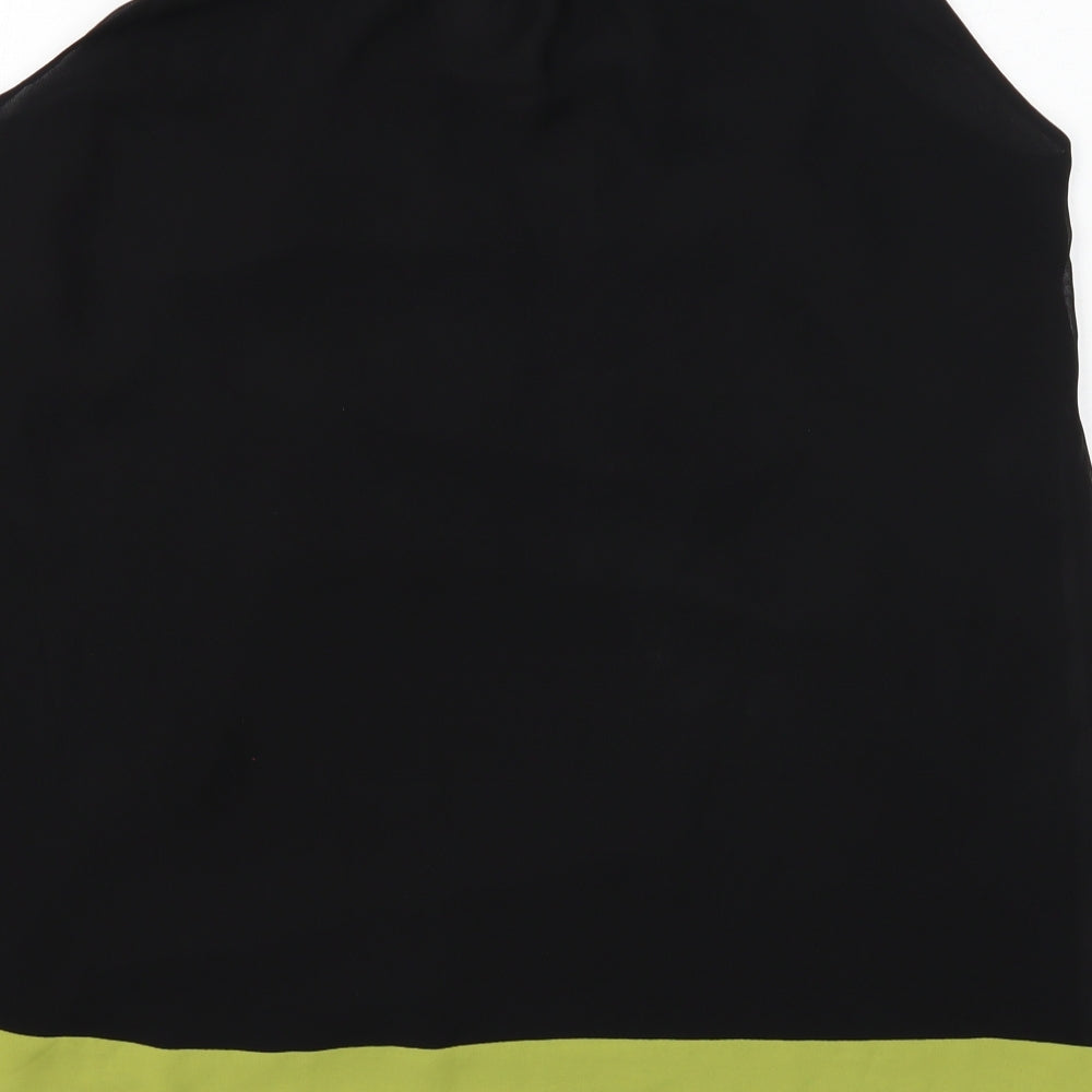 Womens UK Size 12 Planet Black Basic Blouse