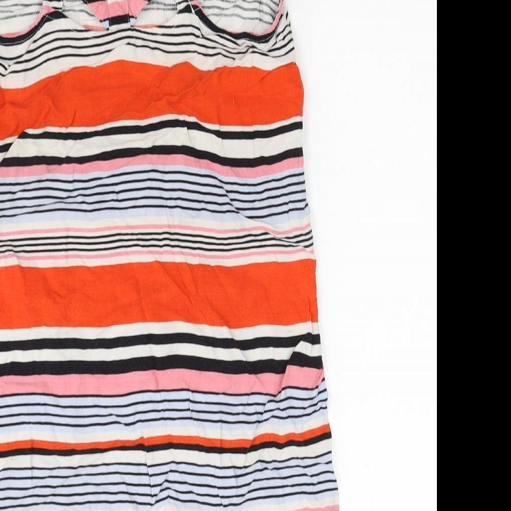 Womens UK Size 8 New Look Multicoloured Basic Tank