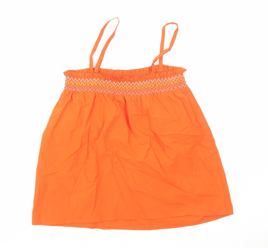Womens UK Size 8 Marks and Spencer Orange Camisole Blouse