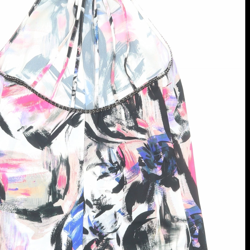 Womens UK Size 6 Warehouse Multicoloured Basic Tank