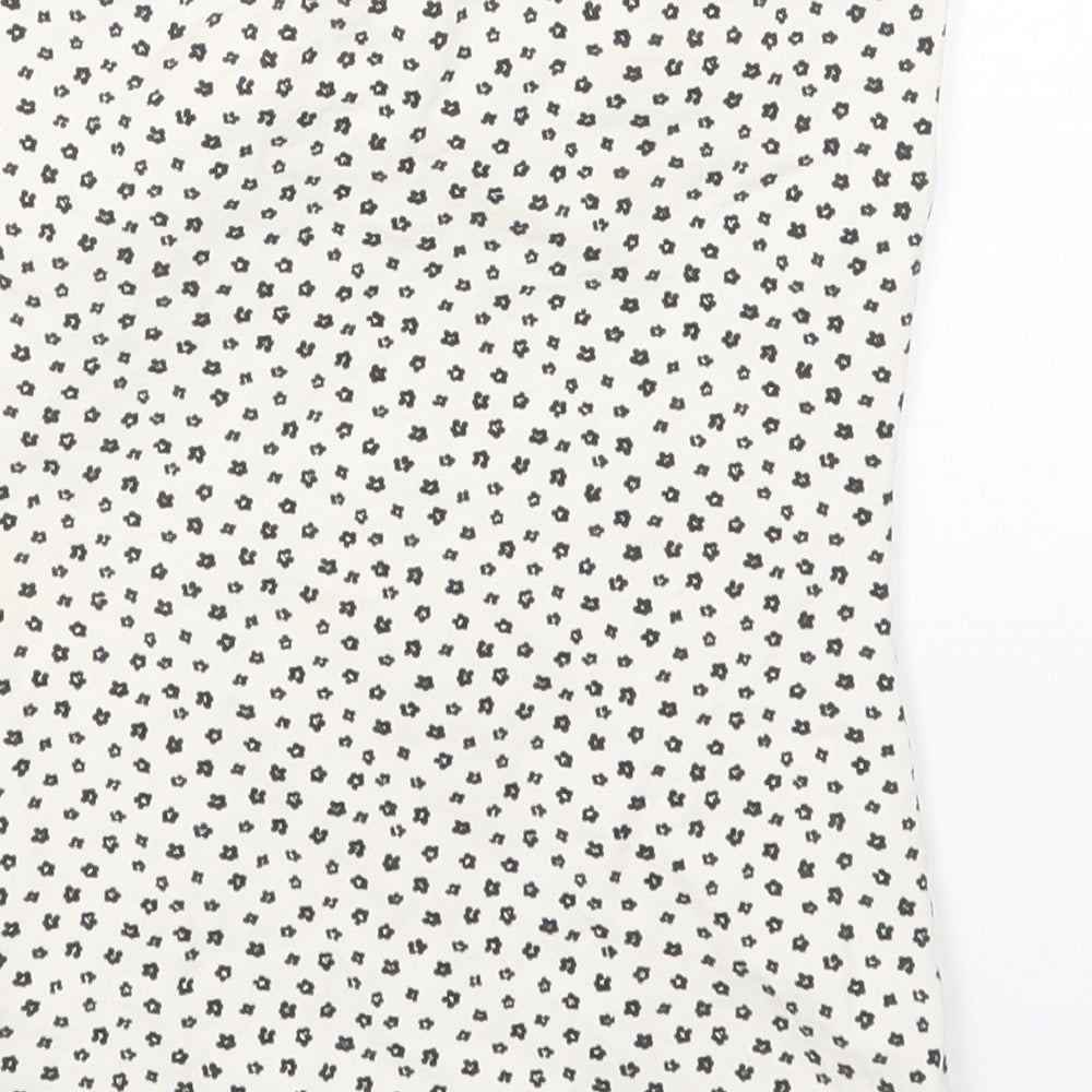 Womens UK Size 8 H&M White Basic Tank