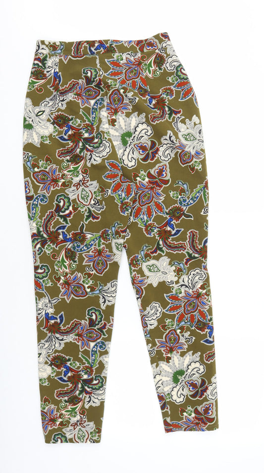 Womens UK Size L Love Regular Fit Green Trousers