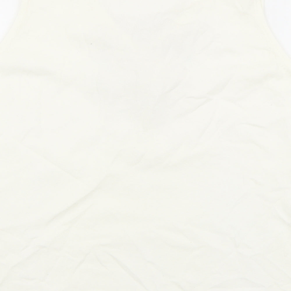 Womens UK Size 42 Verse White Basic Tank