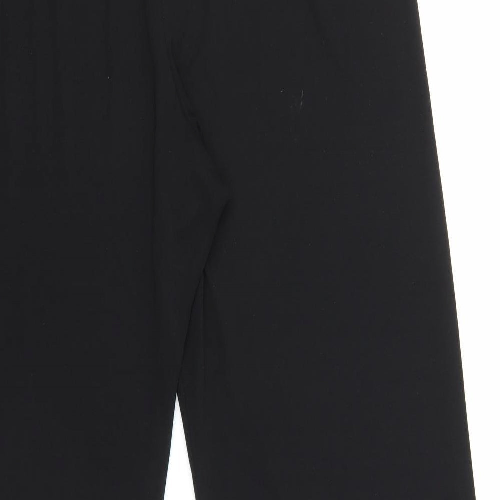 Womens UK Size 14 Berkertex Relaxed Fit Capri Black Trousers