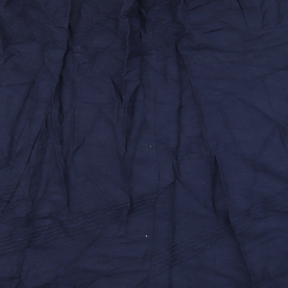 Anthology Womens Blue Cotton Flare Skirt Size 42