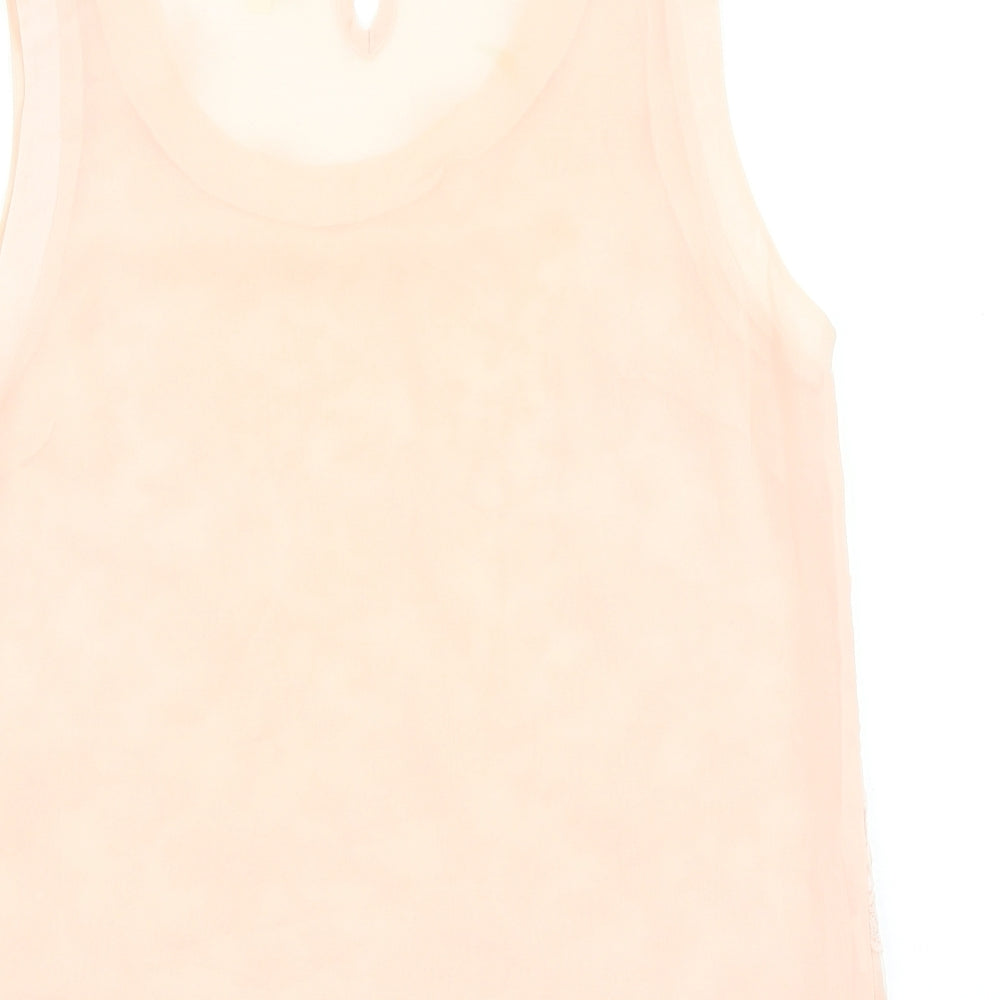 Womens UK Size 12 NEXT Pink Basic Tank
