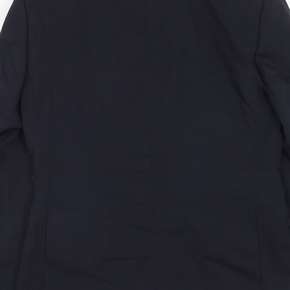 Mens UK Size 36 Marks and Spencer Regular Blue Suit Jacket