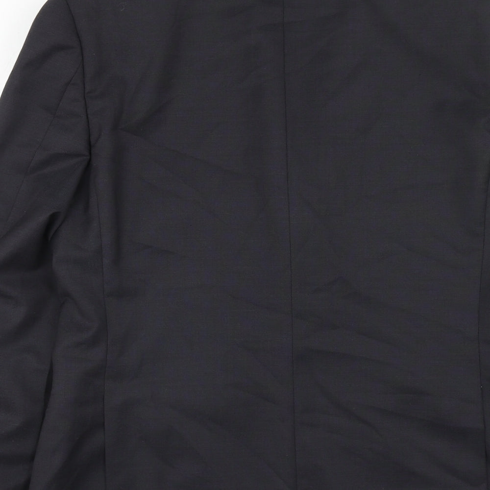 Mens UK Size 40 Topman Regular Blue Suit Jacket