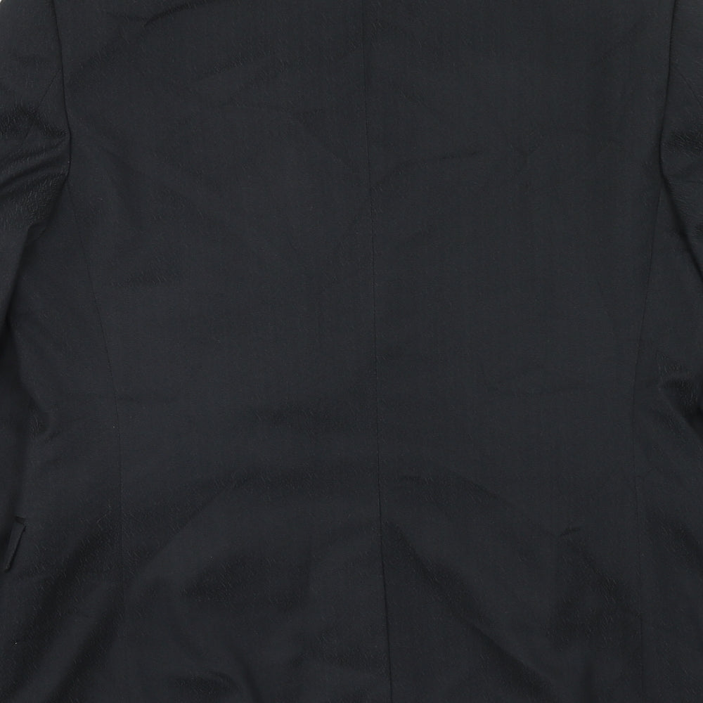 Mens UK Size 40 Topman Regular Black Suit Jacket