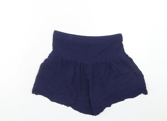 SheIn Womens Blue Viscose Sweat Shorts Size S Regular Pull On