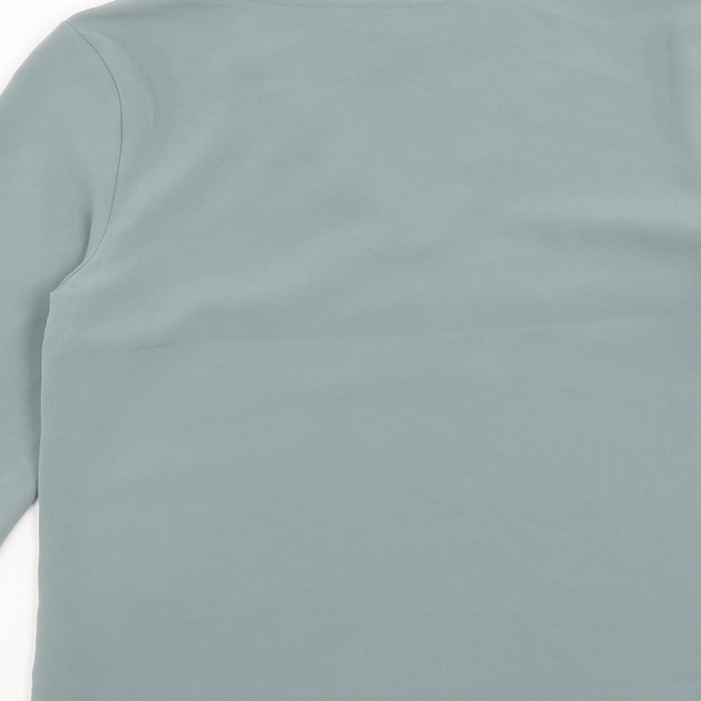 Womens UK Size 8 H&M Blue Basic Blouse