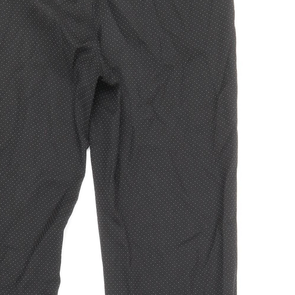 Womens UK Size 8 NEXT Regular Fit Black Trousers