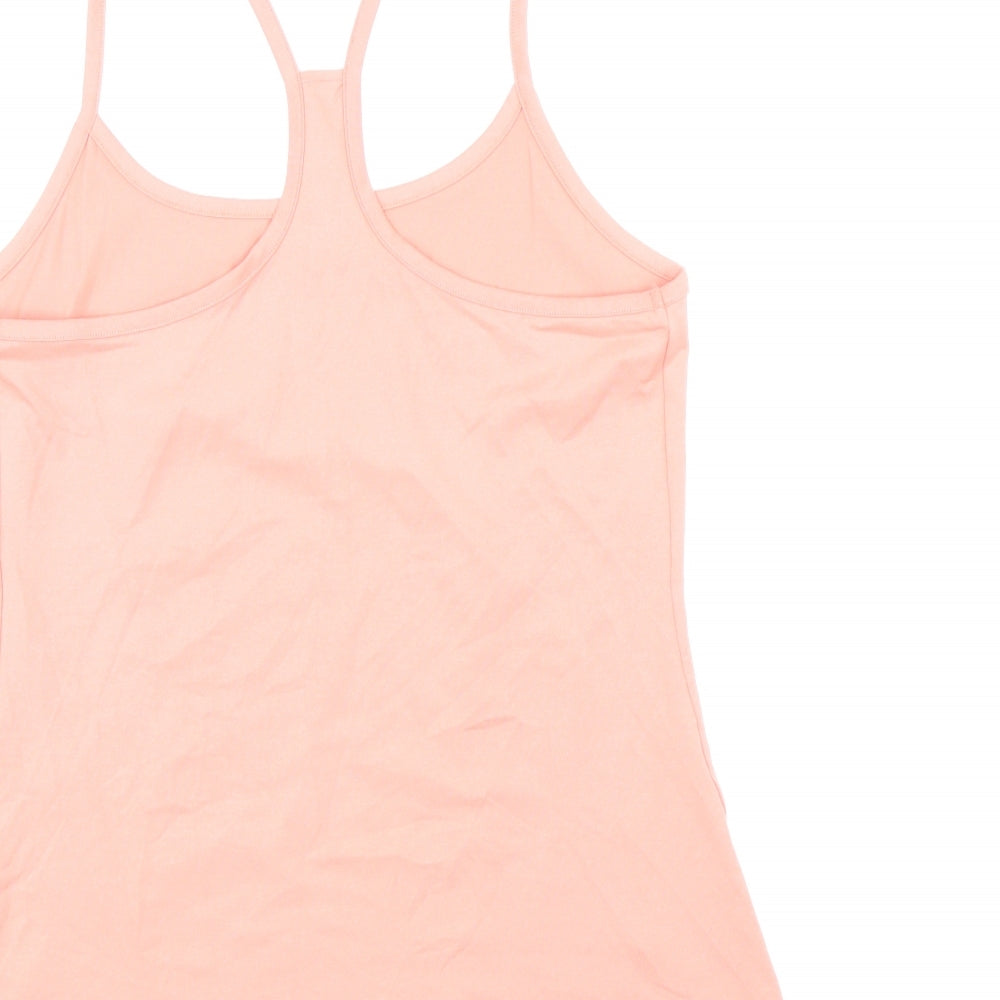 Marks and Spencer Womens Pink Polyester Camisole Tank Size 10 Scoop Neck Pullover - Racerback