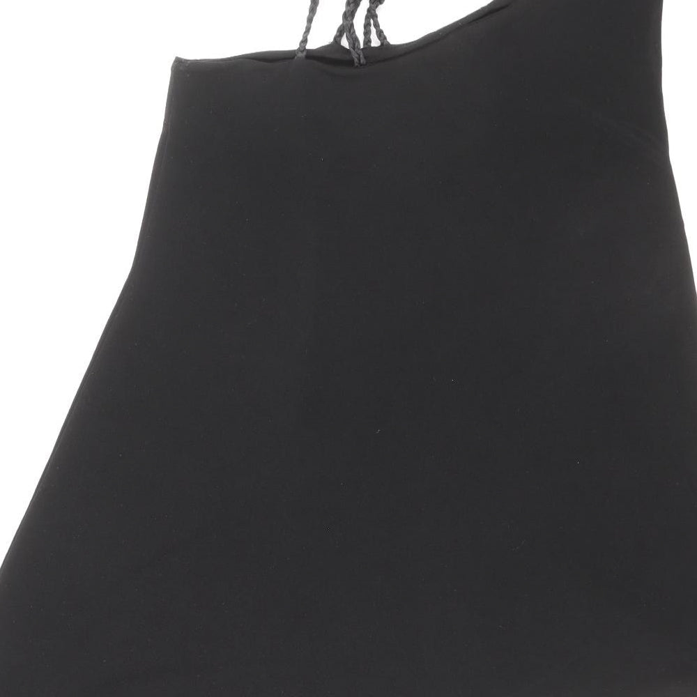 Womens UK Size 10 Debenhams Black Basic Tank