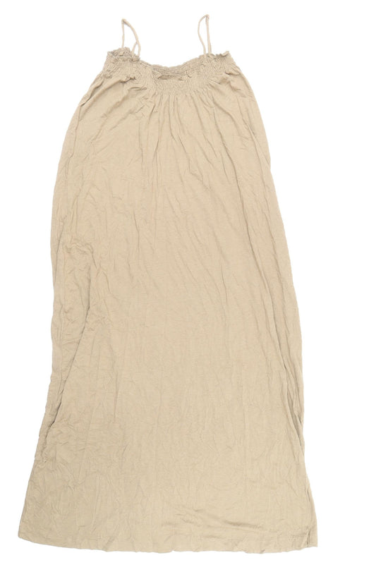 H&M Womens Brown Modal Maxi Size XS Off the Shoulder Pullover