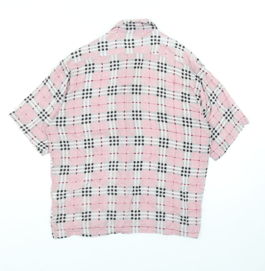 Womens UK Size S Motel Pink Basic Button-Up