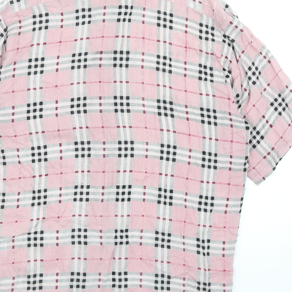 Womens UK Size S Motel Pink Basic Button-Up