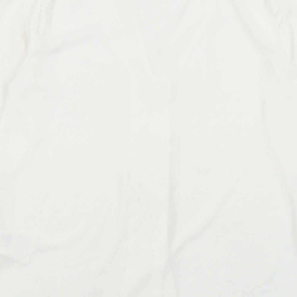 Womens UK Size 6 H&M White Basic Button-Up