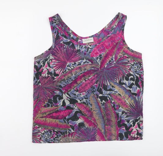 Womens UK Size 16 Debenhams Purple Basic Tank