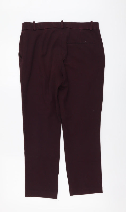 Womens UK Size L H&M Regular Fit Purple Trousers