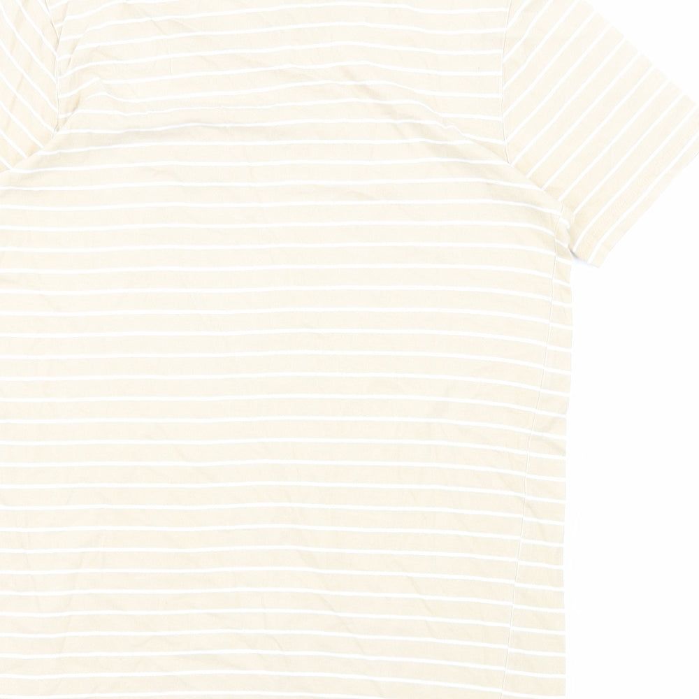 Womens UK Size XS PEP&CO Beige Basic T-Shirt