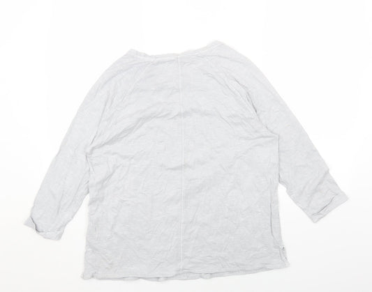 Womens UK Size 14 Marks and Spencer Grey Basic Blouse