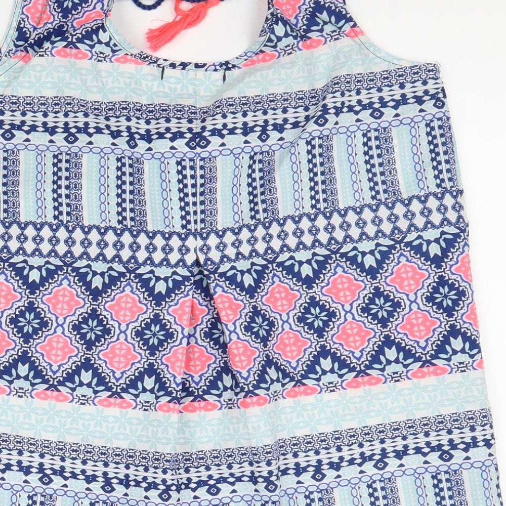 Womens UK Size S Preworn Blue Basic Blouse