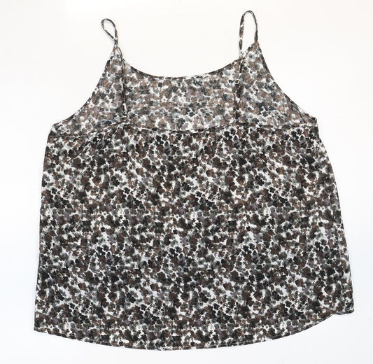 Womens UK Size 22 NEXT Grey Basic Tank