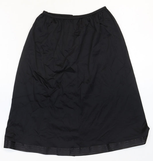 Marks and Spencer Womens Black Polyamide Flare Skirt Size 12