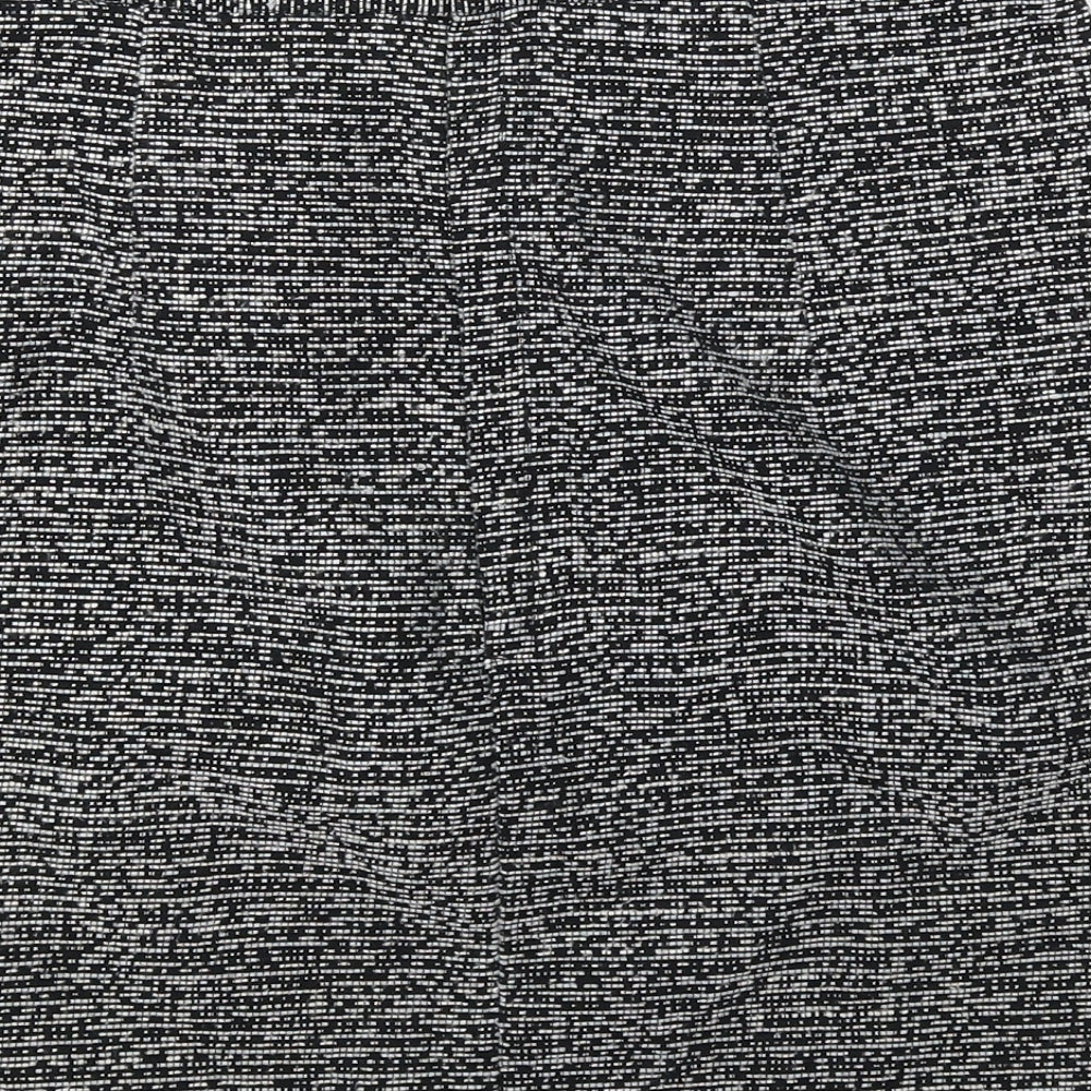 Monki Womens Grey Polyester Mini Skirt Size 8 Zip