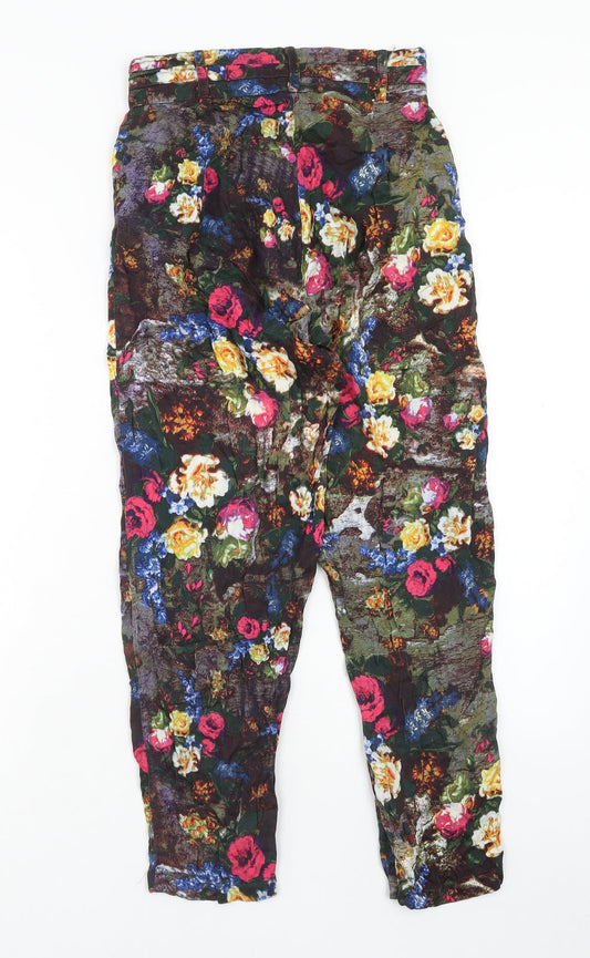 Womens UK Size S Motel Regular Fit Bloomer Multicoloured Trousers