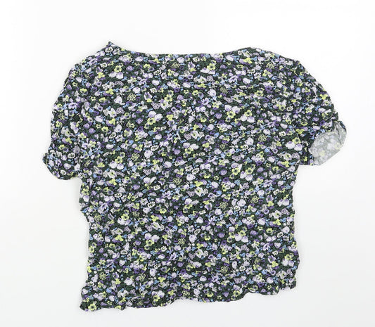 Womens UK Size 12 Oasis Green Basic T-Shirt
