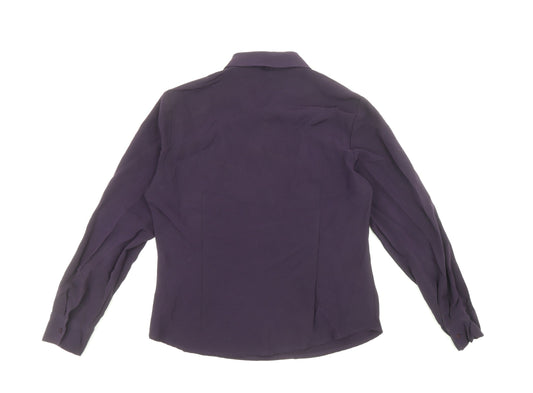 Womens UK Size 12 NEXT Purple Basic Blouse