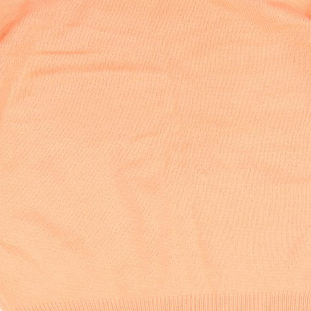 Damart Womens Pink Mock Neck Acrylic Pullover Jumper Size 10 - Size 10-12