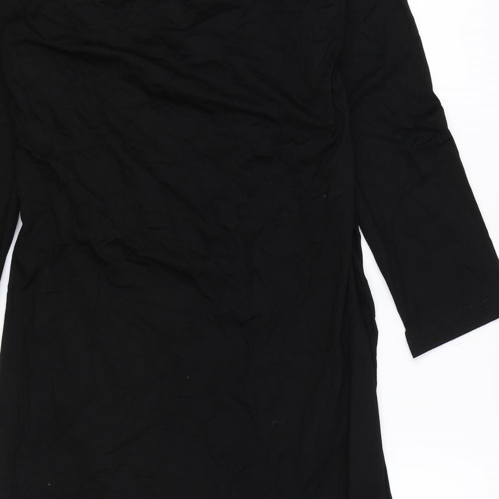 Body Flirt Womens Black Viscose Bodycon Size M V-Neck Pullover