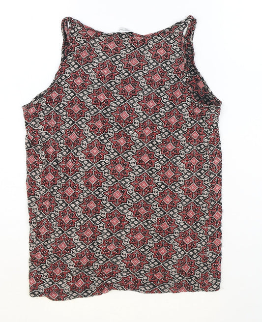 Womens UK Size 10 New Look Multicoloured Basic Tank
