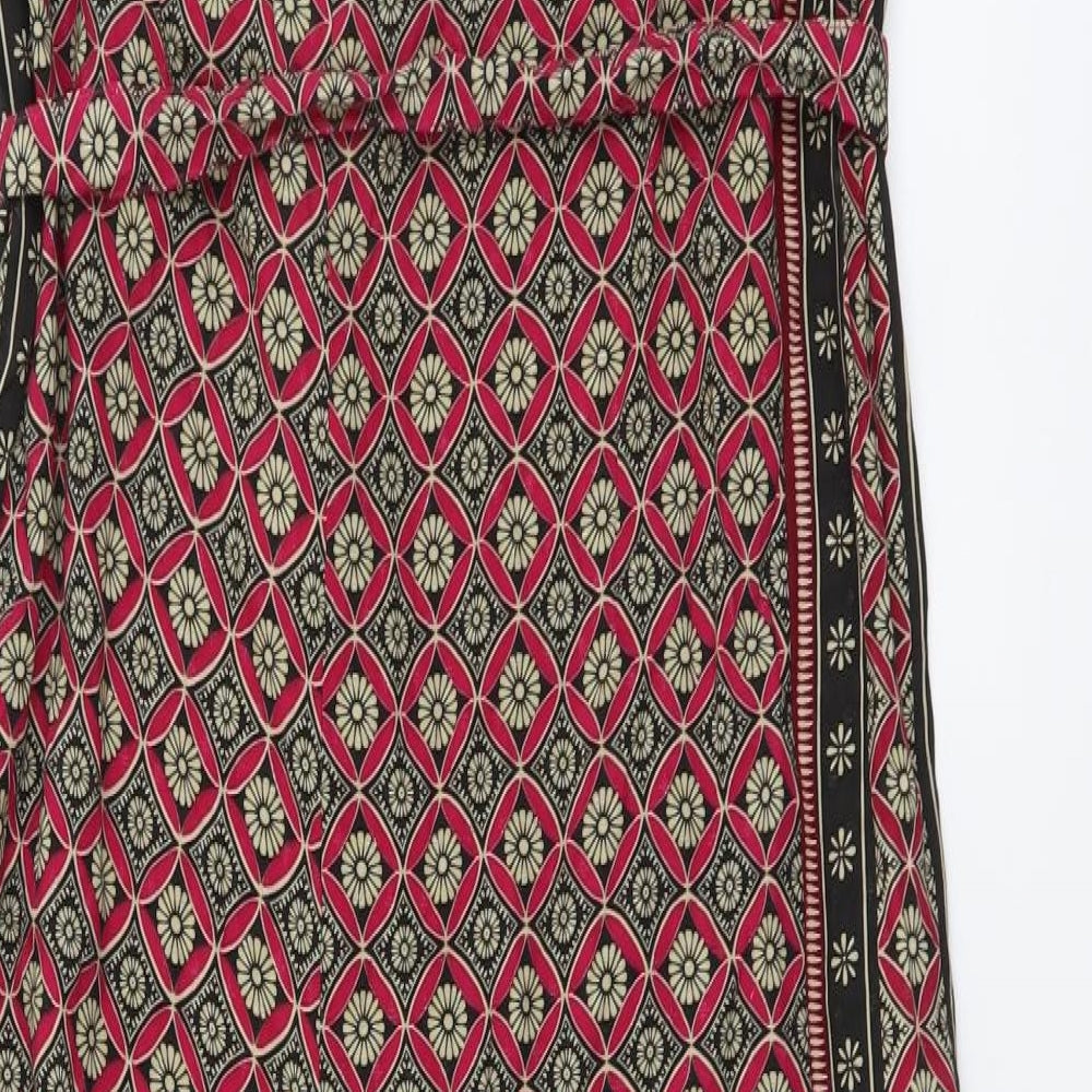 NEXT Womens Purple Geometric Viscose Jumpsuit One-Piece Size 3XS Pullover