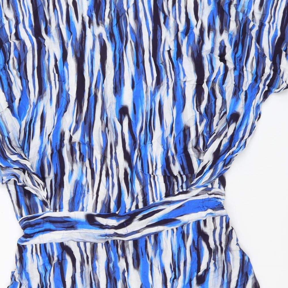 Womens UK Size S F&F Blue Basic Blouse