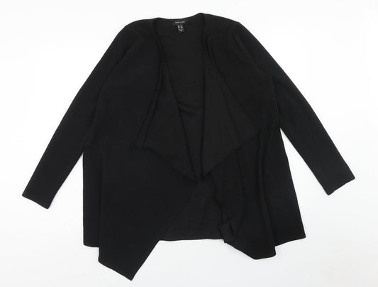 Womens UK Size M New Look Black Wrap T-Shirt