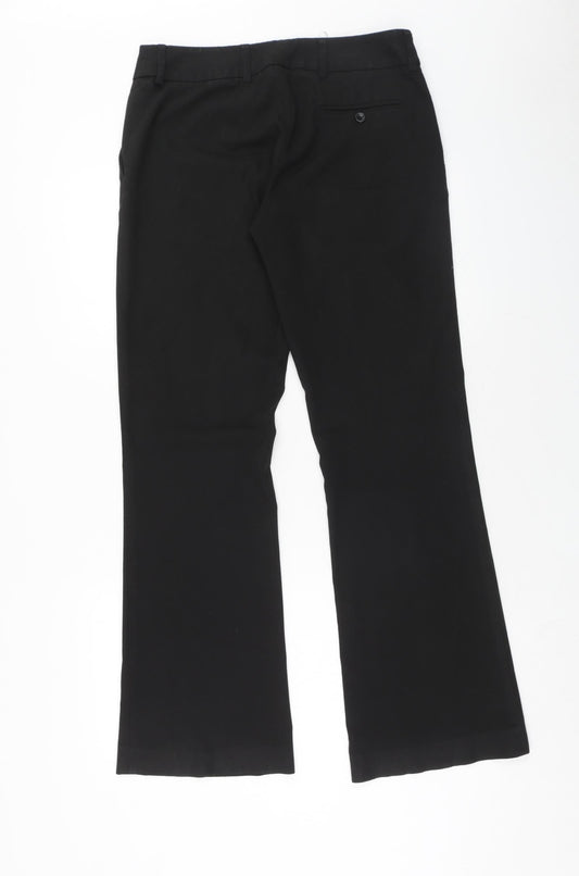 Womens UK Size 10 H&M Regular Fit Black Trousers