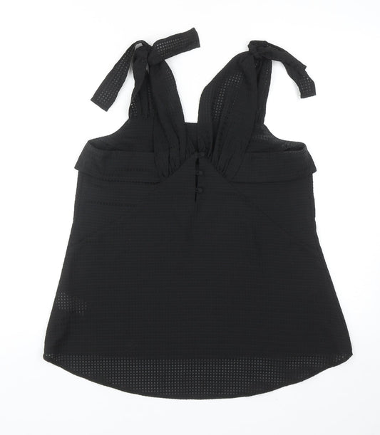 Womens UK Size 10 Warehouse Black Basic Tank