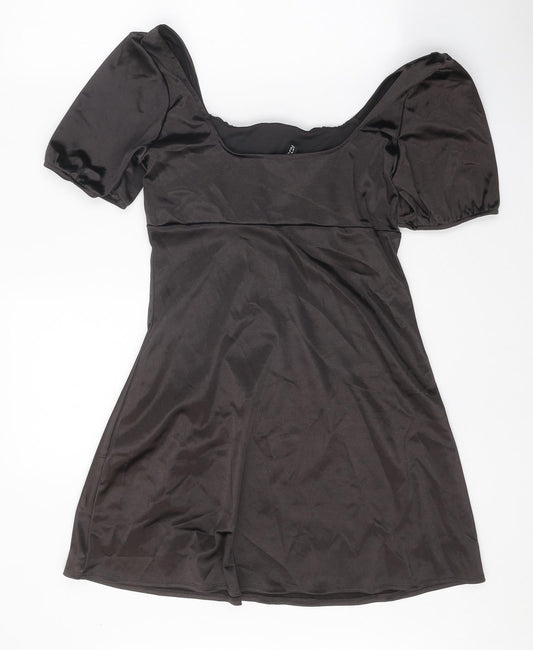 Divided Womens Black Polyester Mini Size M Off the Shoulder Pullover
