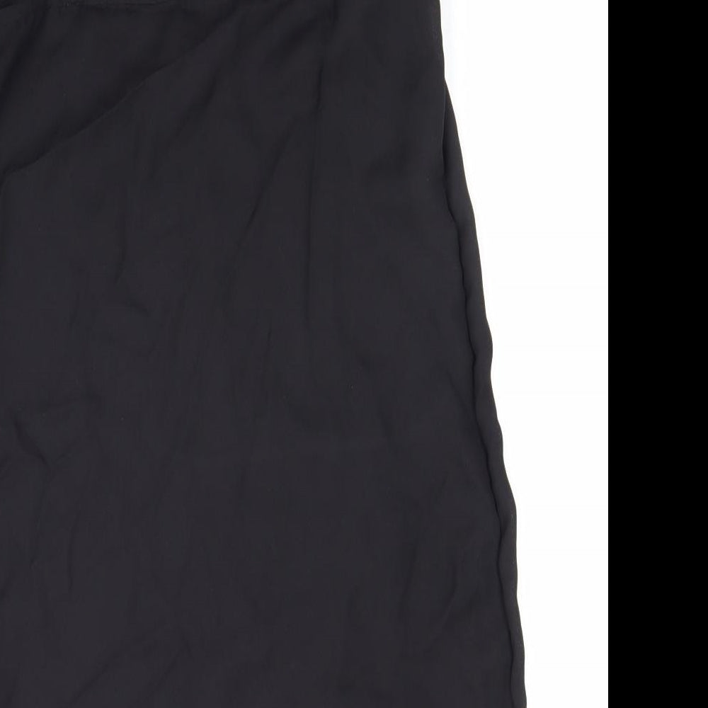 Womens UK Size 10 Preworn Black Basic Tank