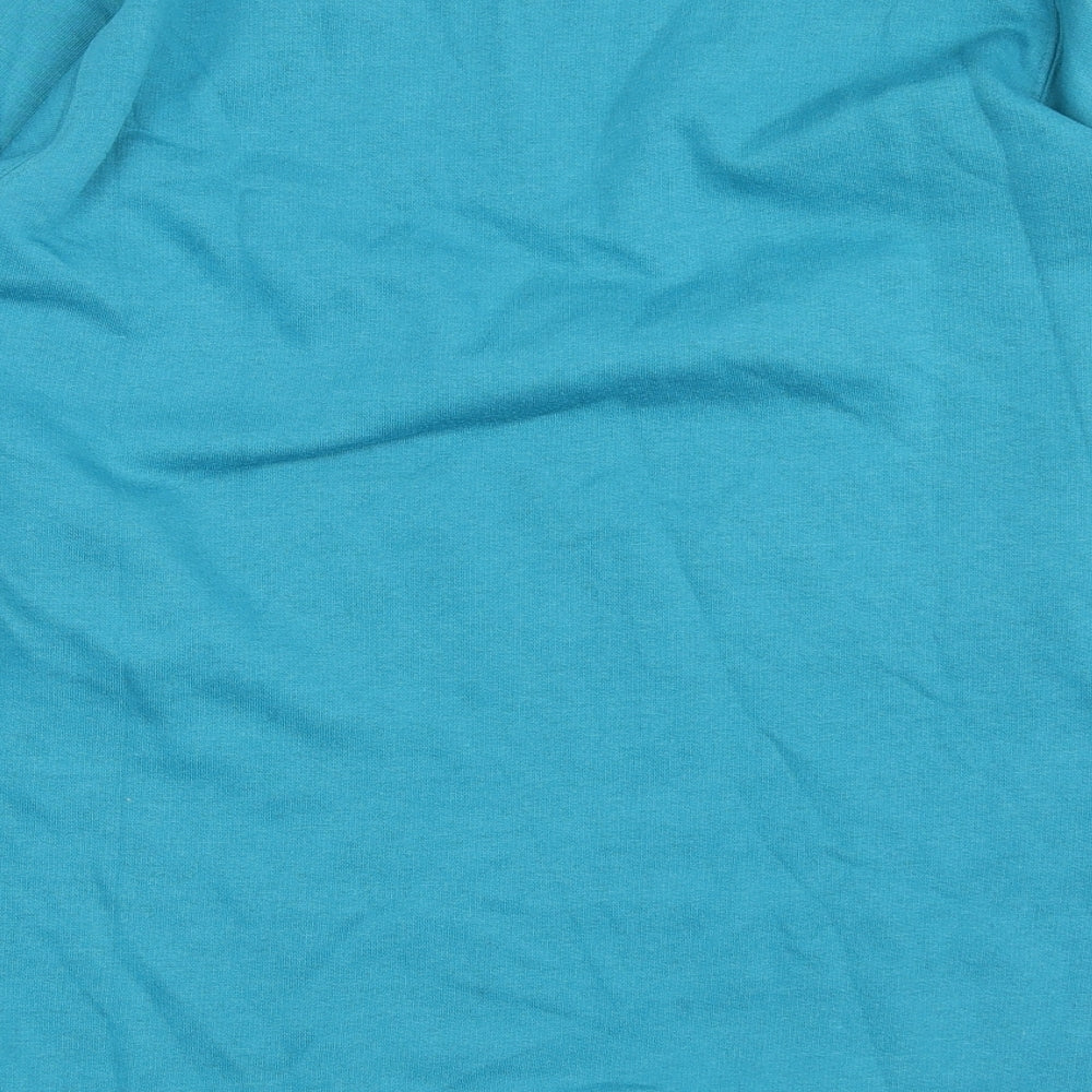 EWM Womens Blue Polyester Pullover Sweatshirt Size M Pullover