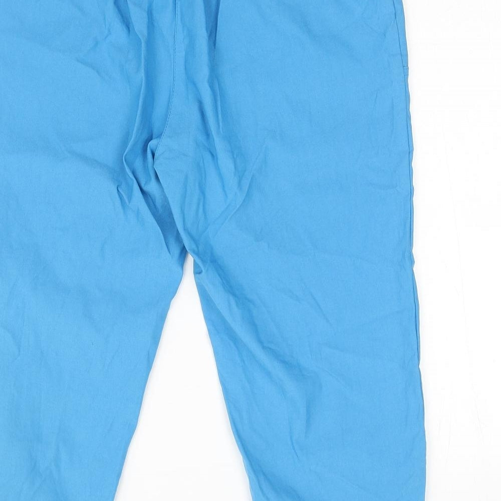 Preworn Mens Blue Viscose Sweatpants Trousers Size 30 in Regular Zip