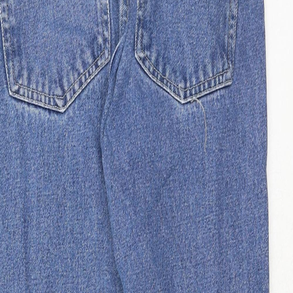 Blue Circle Mens Blue Cotton Straight Jeans Size 28 in Regular Button