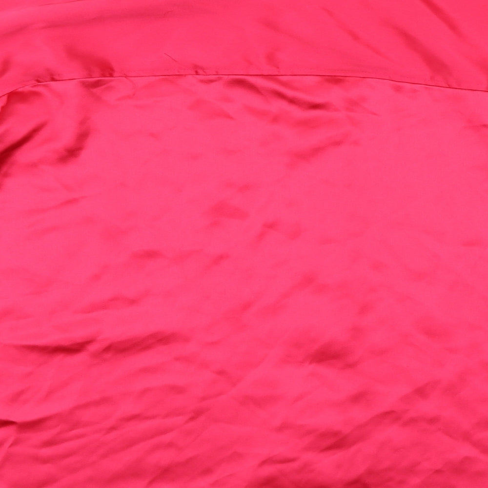 Womens UK Size S H&M Pink Basic Button-Up