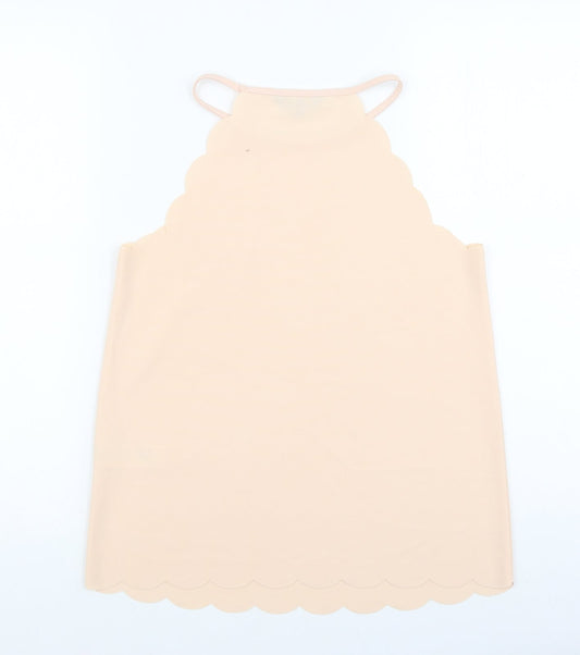 Womens UK Size 8 New Look Pink Basic Tank