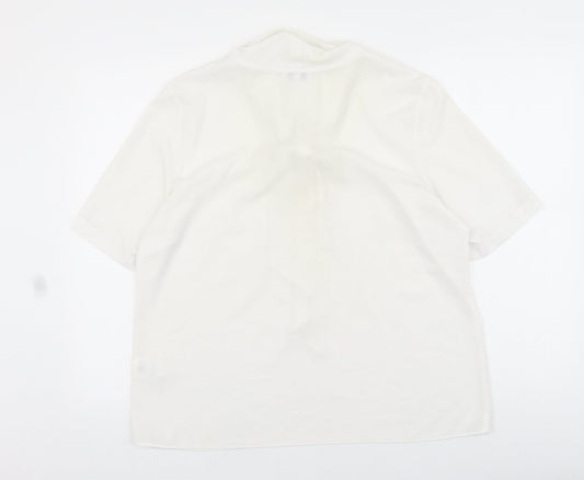 Womens UK Size 16 ERFO White Basic Blouse